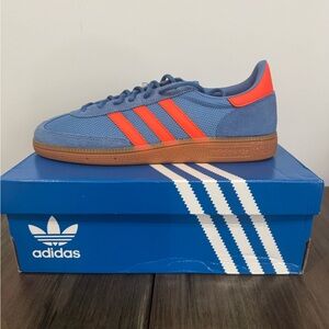 ADIDAS HANDBALL SPEZIAL FOCUS BLUE ORANGE GUM SHOES